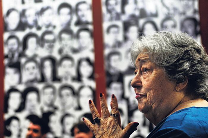 La presidenta de la Asociación de Madres de Plaza de Mayo, Hebe de Bonafini.