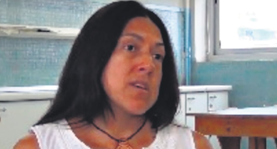 Captura de imagen de la televisión de Leyla Ordoñez, vocera de exiliados colombianos.