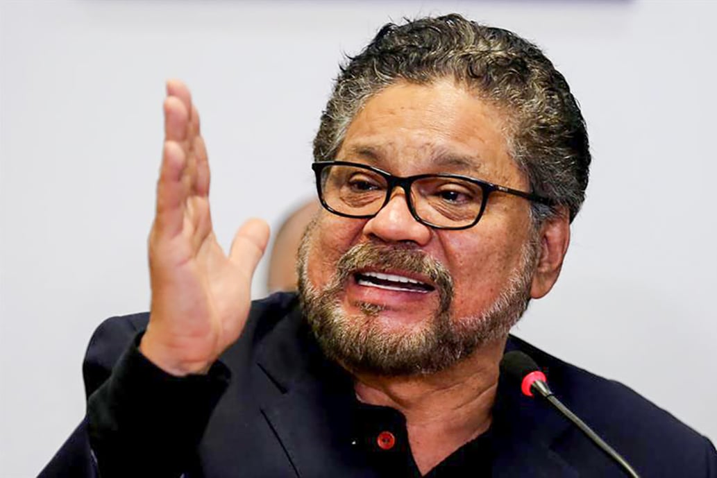 Iván Márquez en sus tiempos de diálogo de paz.