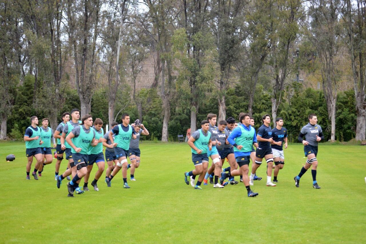 Entrenamiento de Los Pumas.