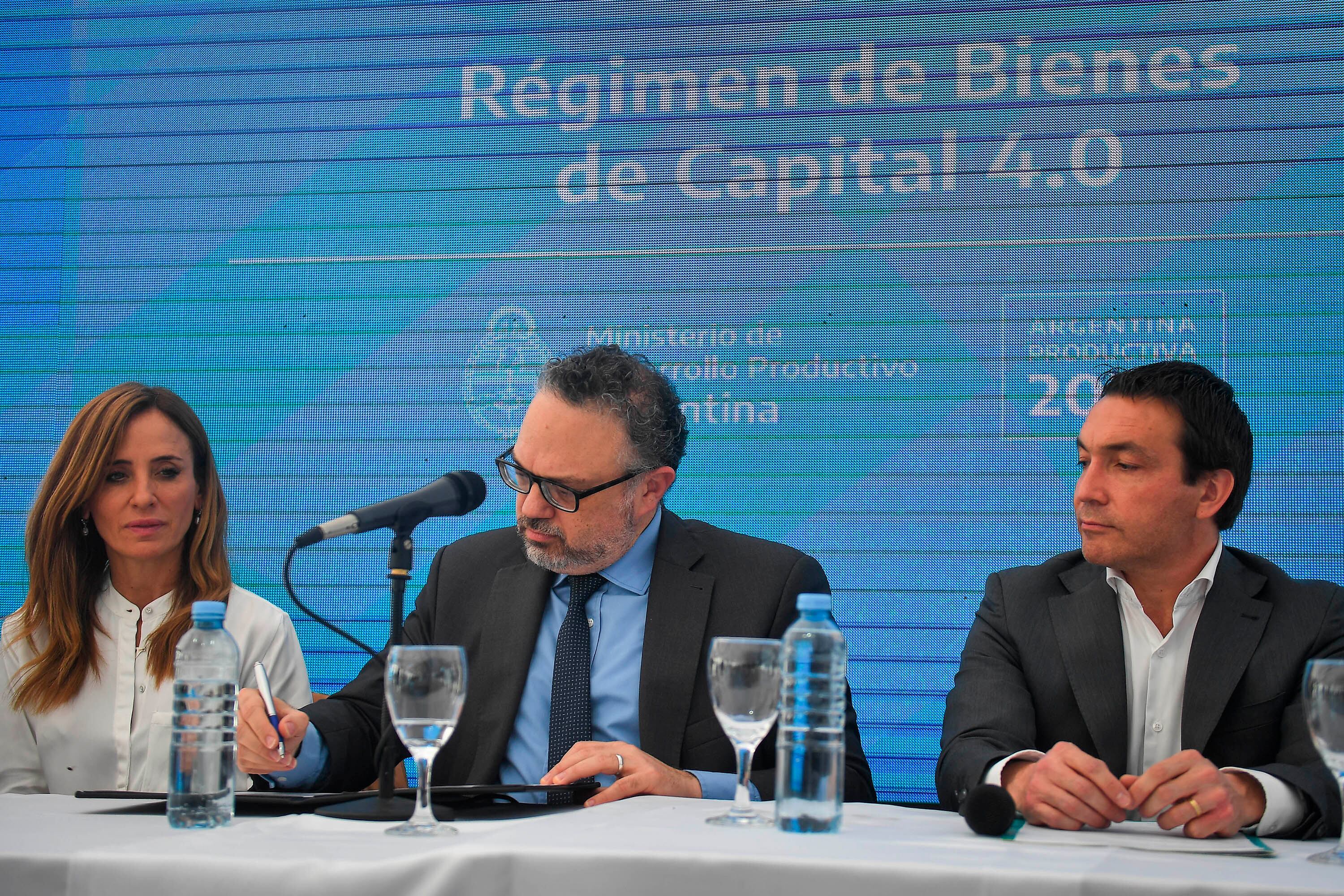 El ministro de Desarrollo Productivo, Matías Kulfas, presentando el programa de fomento de la producción de bienes de capital.