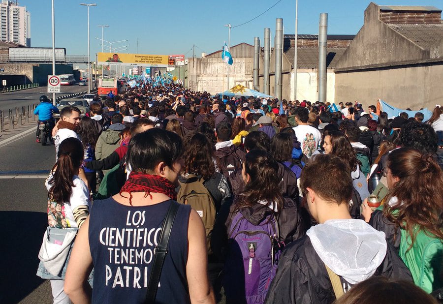 Los militantes kirchneristas subieron sus imágenes a las redes sociales.