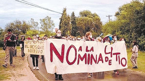 Las poblaciones de Traslasierra se movilizan contra la explotación de litio en la zona.