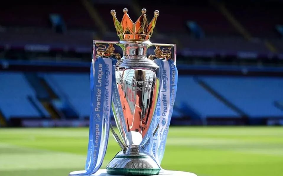 El trofeo de la Premier League.