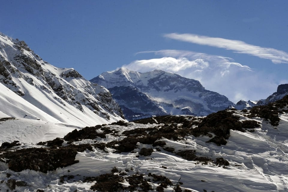 El Aconcagua es el cerro más alto del hemisferio occidental, con 6.962 metros (Foto: Télam).