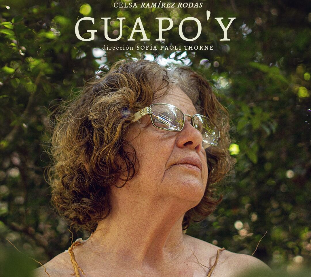 Recorte del afiche de la película Guapo'y, sobre la vida de Celsa Ramirez Rodas, presa política durante la dictadura de Stroessner en Paraguay.