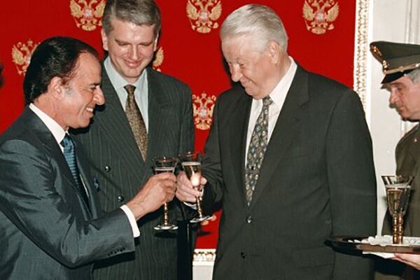 Siempre fuimos camaradas: Menem con Boris Yeltisn.