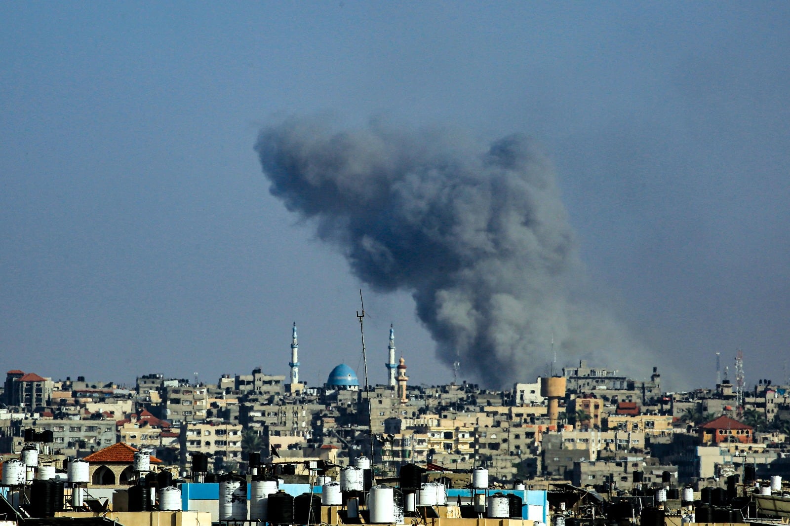 Bombardeo israelíen Rafah.