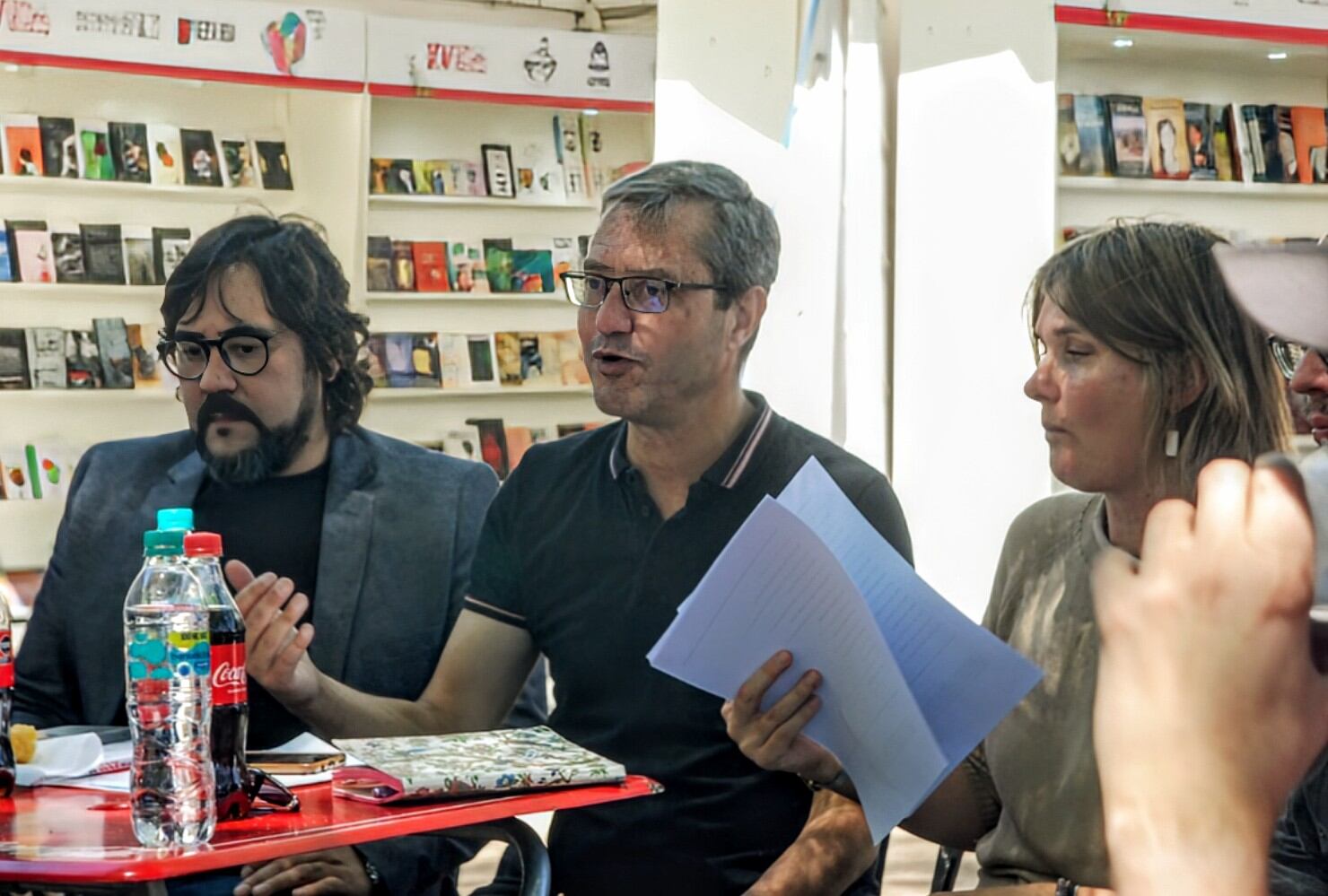 César Arrueta, Diego Ashur y Paola Audisio