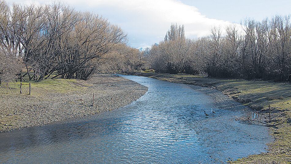 El río Chubut, donde fue hallado el cuerpo de Santiago Maldonado luego de casi 80 días.