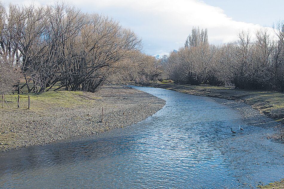 El río Chubut, donde fue hallado el cuerpo de Santiago Maldonado luego de casi 80 días.