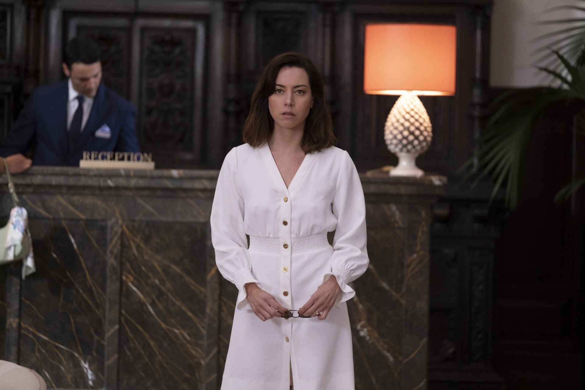 Aubrey Plaza en la segunda temporada de The White Lotus