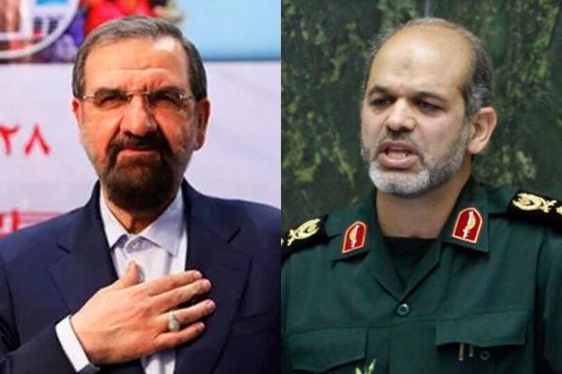 Mosher Rezai (izquierda) y Vahidi, los dos iraníes que reclama la Argentina.