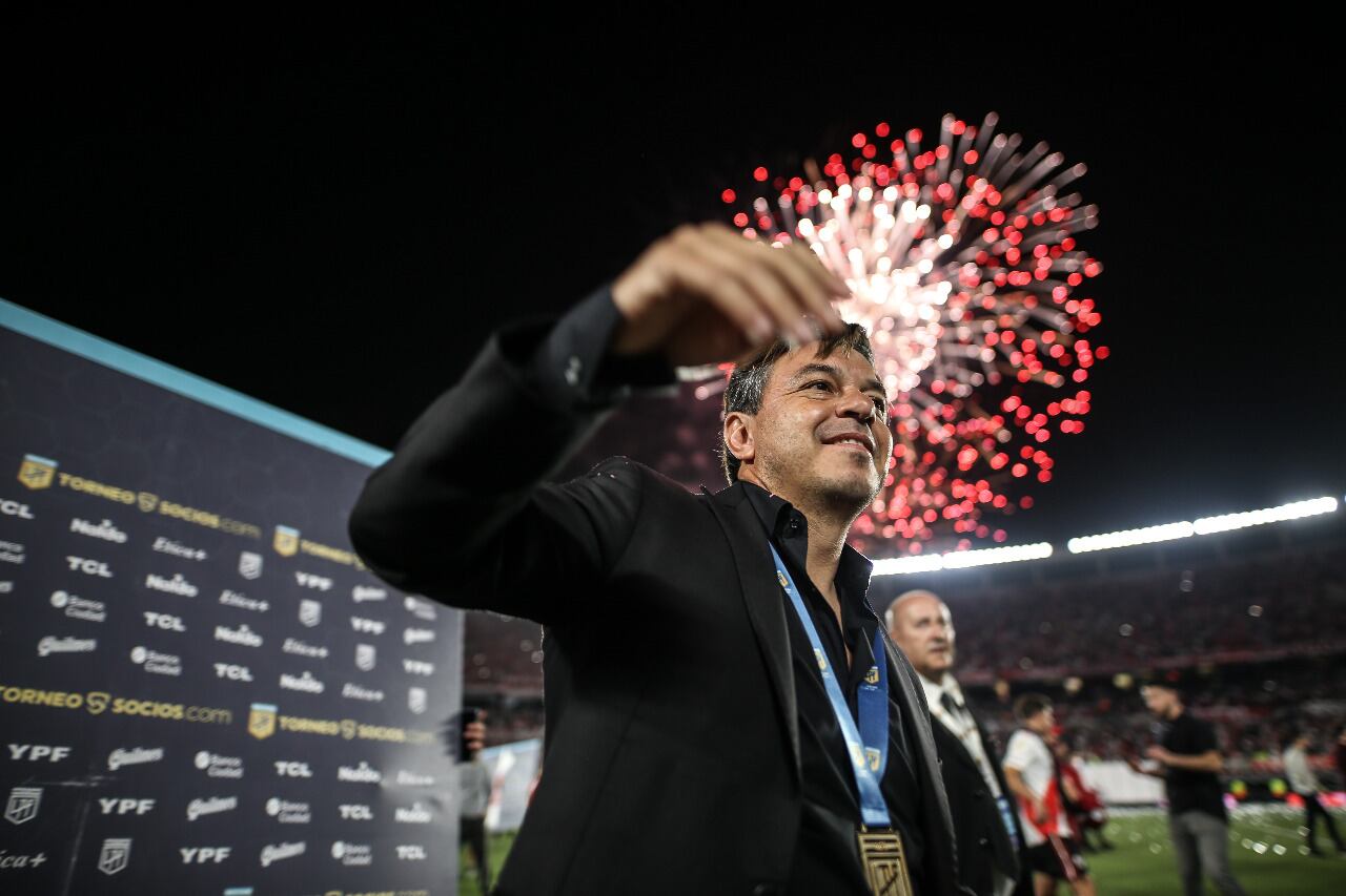 Marcelo Gallardo festejó en el Momumental otro título con River y ahora debe definir si sigue o no como técnico del club.