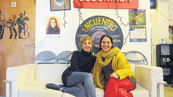 Mariela Padula y Mónica Szalkowicz, del Club Luzuriaga.