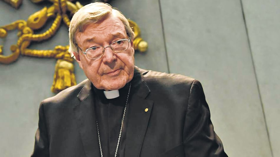 El cardenal George Pell, acusado de abuso en Australia.