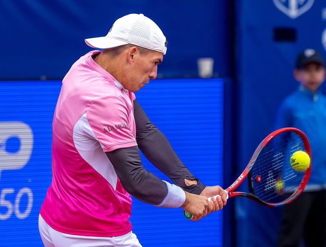 Sebastián Báez, en la final de Bucarest.