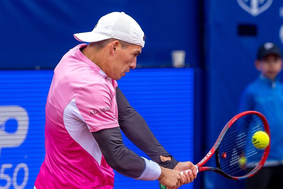 Sebastián Báez, en la final de Bucarest.