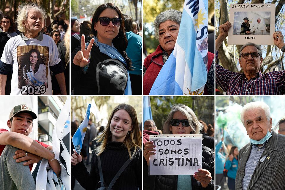 Instantáneas de la movilización en la Plaza 25 de Mayo.