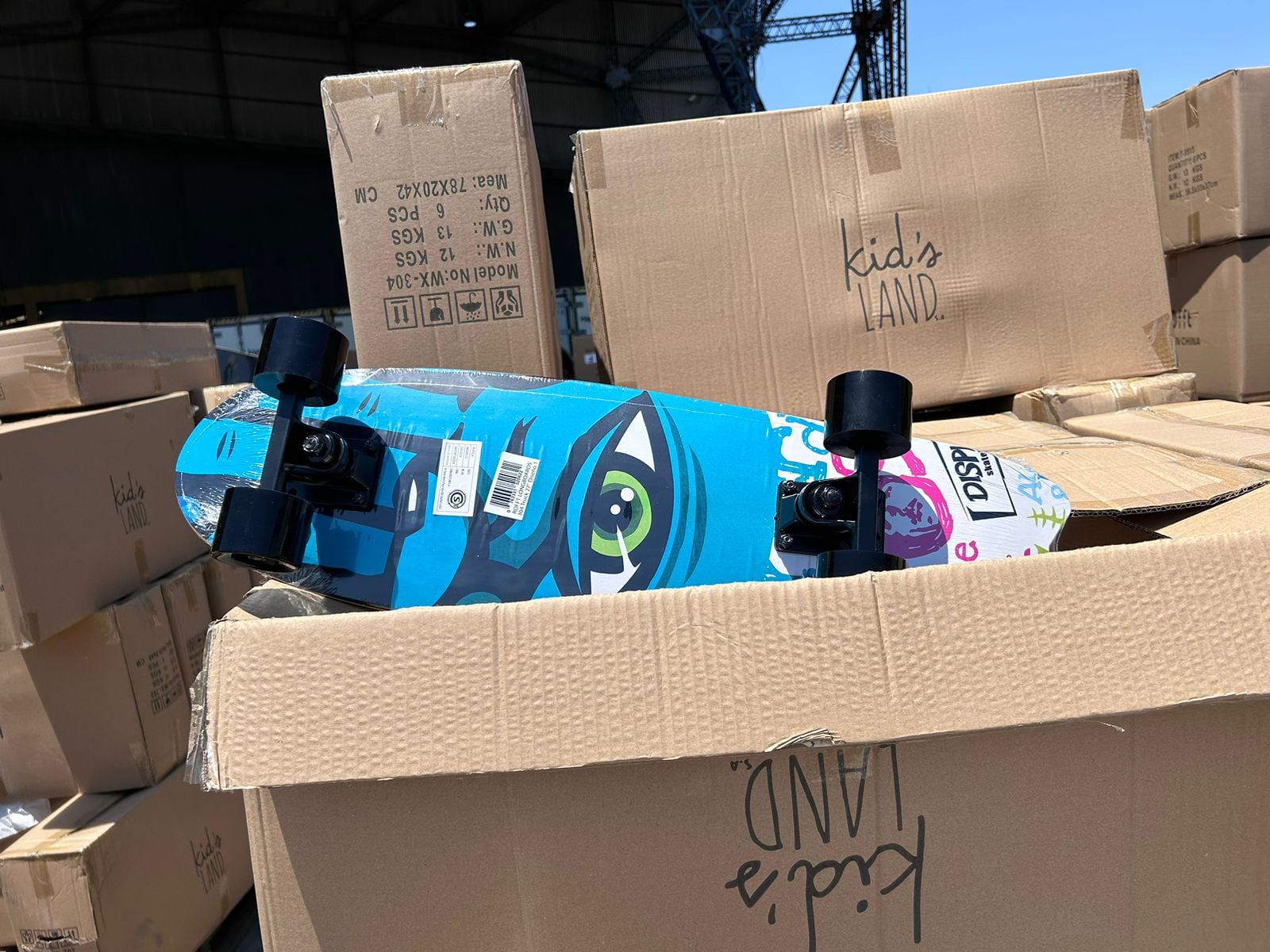 La Aduana secuestró la mercadería. 