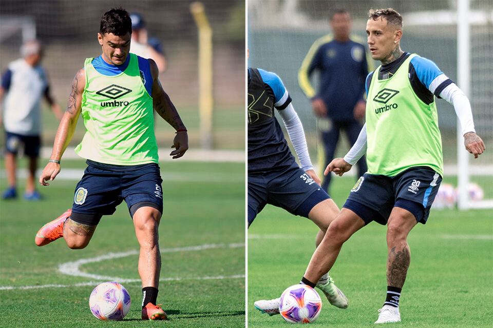 Luca Martínez Dupuy y Jhonatan Candia.