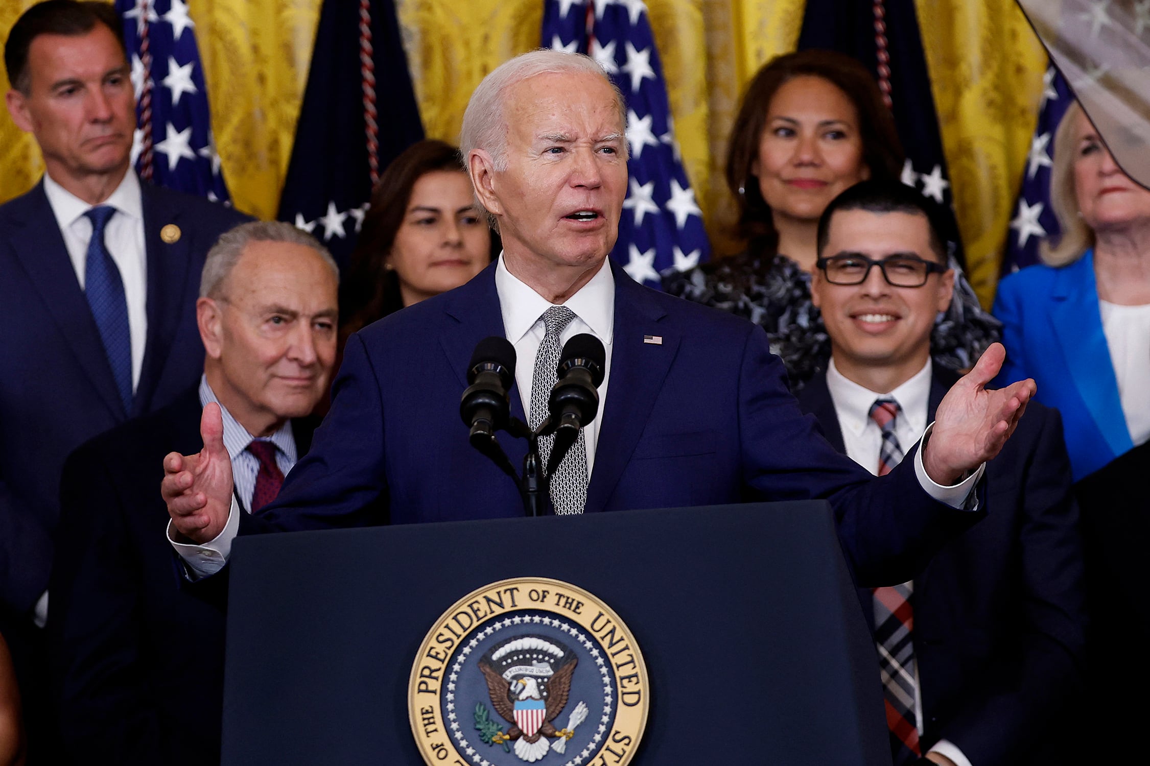 Biden anuncia en la Caa Blanca su plan para regularizar a indocumentados.