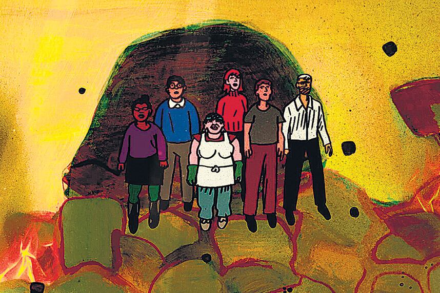 My Entire High School Sinking Into the Sea está en las antípodas del hiperrealismo imperante.