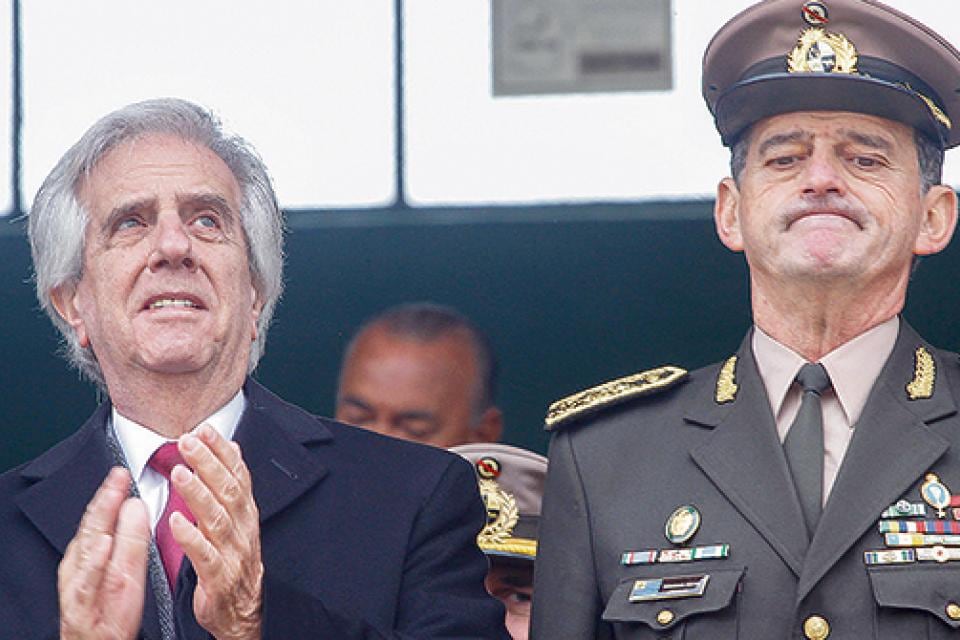Tabaré Vázquez con Manini Ríos.