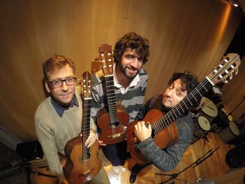 El trío de guitarras hizo un homenaje a Roberto Grela, que incluye algunos temas propios.