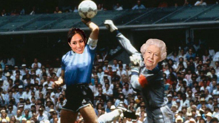 La imagen que se viralizó después de que Shilton opinara sobre la familia real.