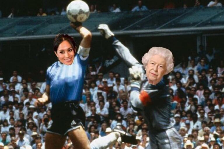 La imagen que se viralizó después de que Shilton opinara sobre la familia real.