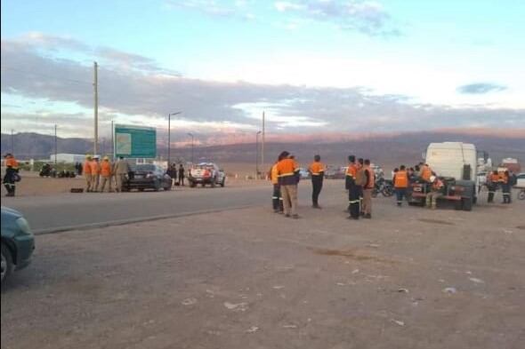 Corte de ruta por los despidos en Zijin-Liex.