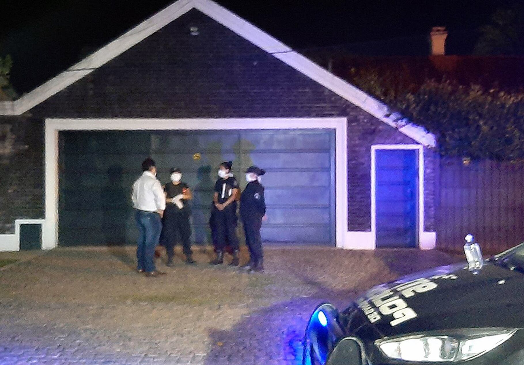 El operativo en la casa de Riccomi conmocionó al barrio