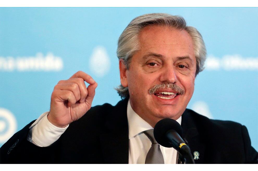 Alberto Fernández, presidente de la Nación. 