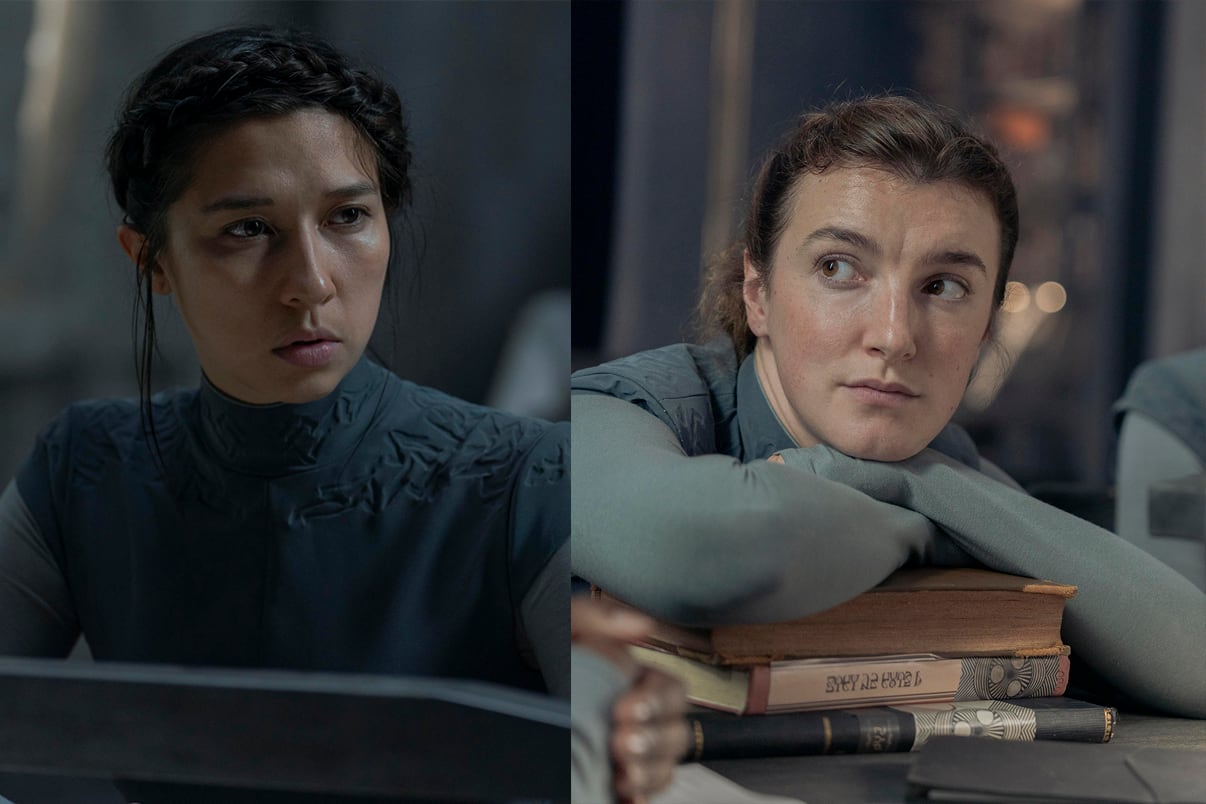 Hinds y Cunningham en sus papeles de Duna: la profecía.