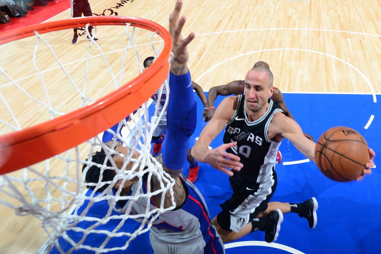 Manu Ginóbili, ganador de cuatro anillos de la NBA con Los Spurs.