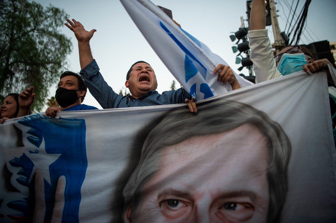 Simpatizantes de Kast. 