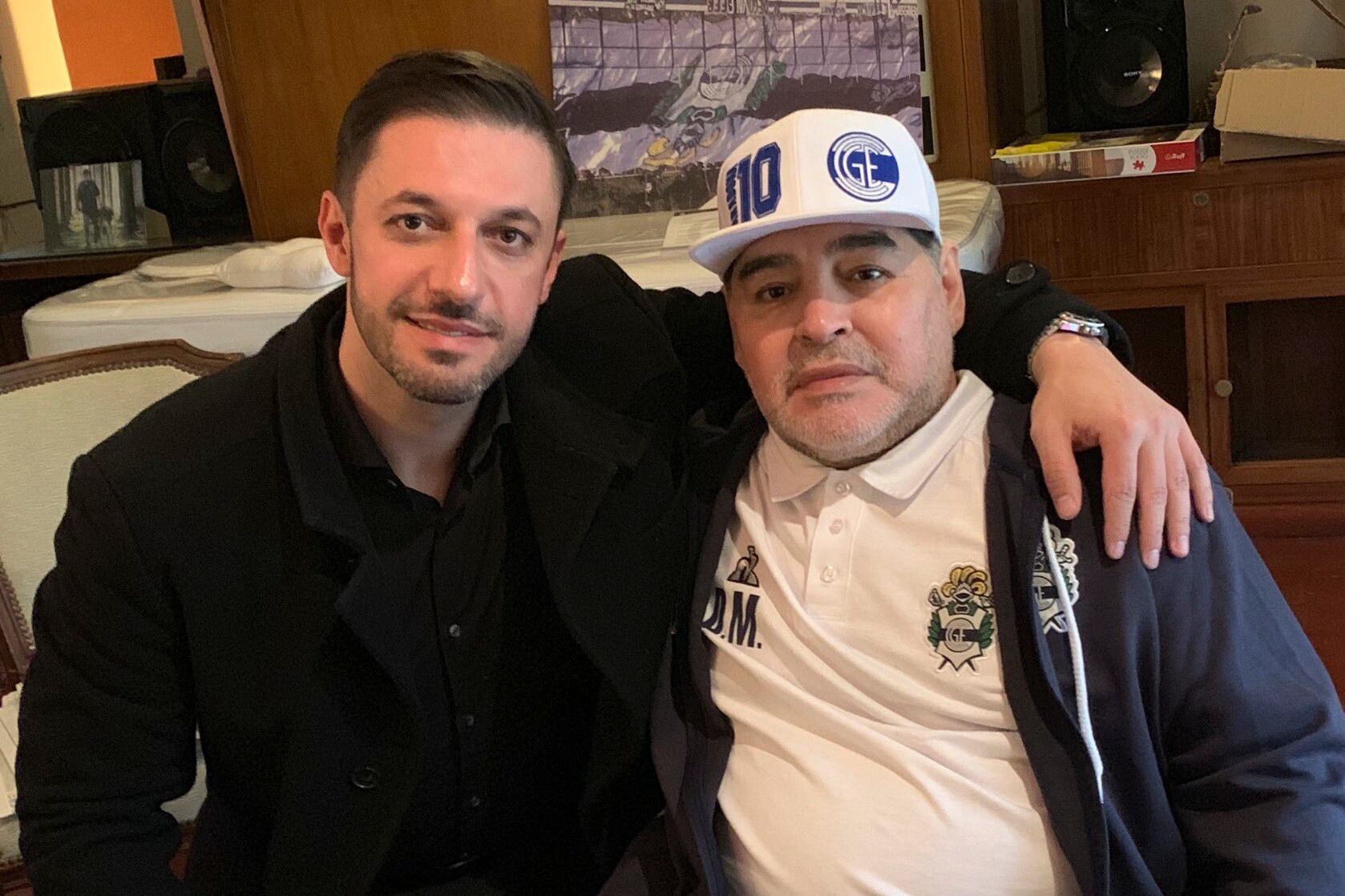 Matías Morla y Diego Armando Maradona.
