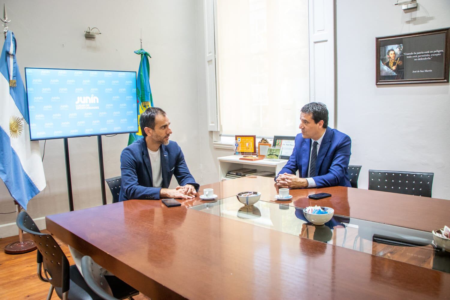 Pablo Petercca y Maximiliano Abad en Junin. 