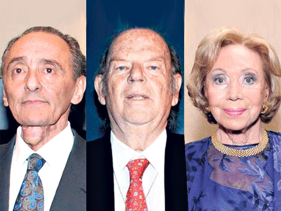 Héctor Magnetto, Bartolomé Mitre y Ernestina Herrera de Noble, los beneficiados por el juez.
