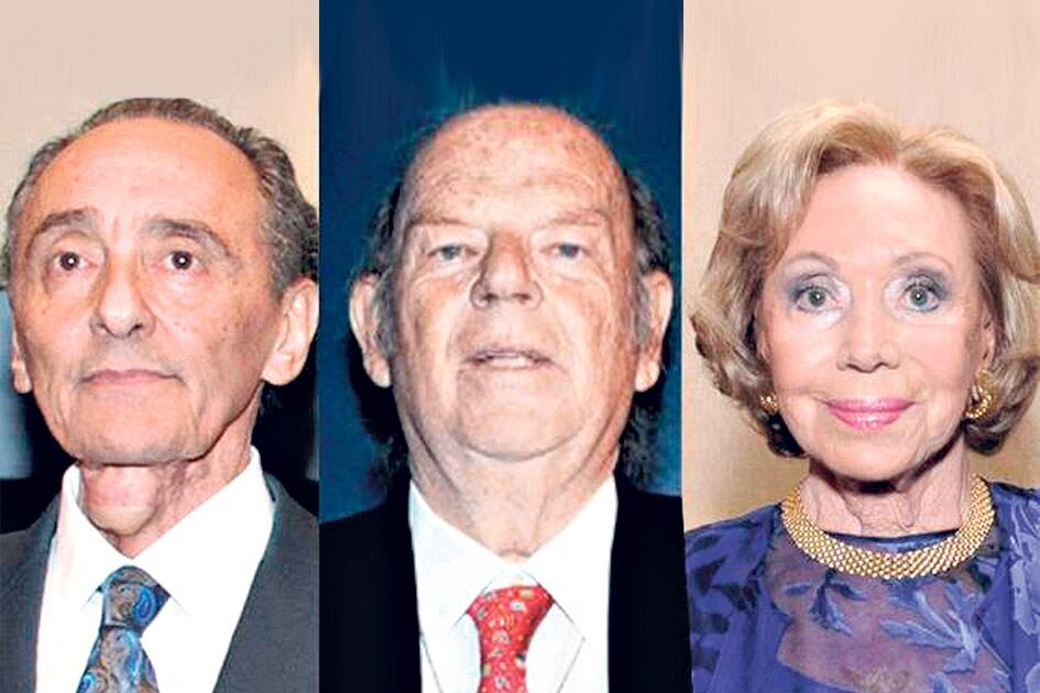Héctor Magnetto, Bartolomé Mitre y Ernestina Herrera de Noble, los beneficiados por el juez.