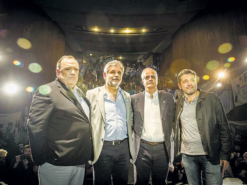 Eduardo Valdés, Daniel Filmus, Jorge Taiana y Víctor Santa María.
