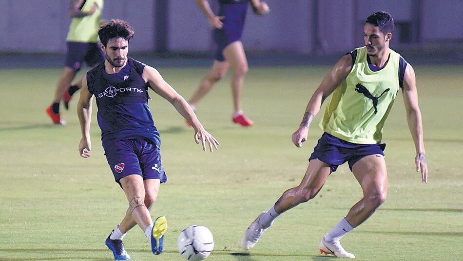 Uno de los entrenamientos de Independiente en suelo japonés. A la hora del partido la temperatura será elevada.