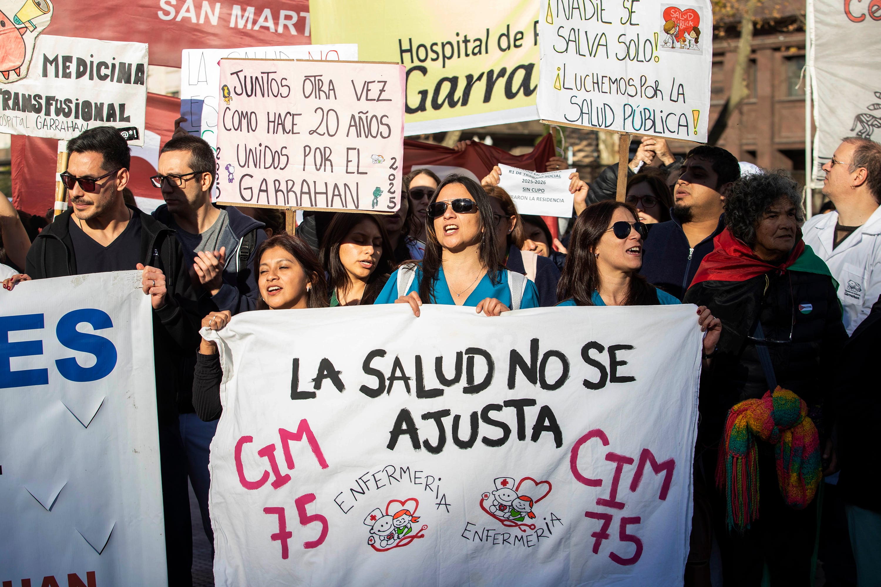 Protesta empleados hospital Garrahan-05/06/2025