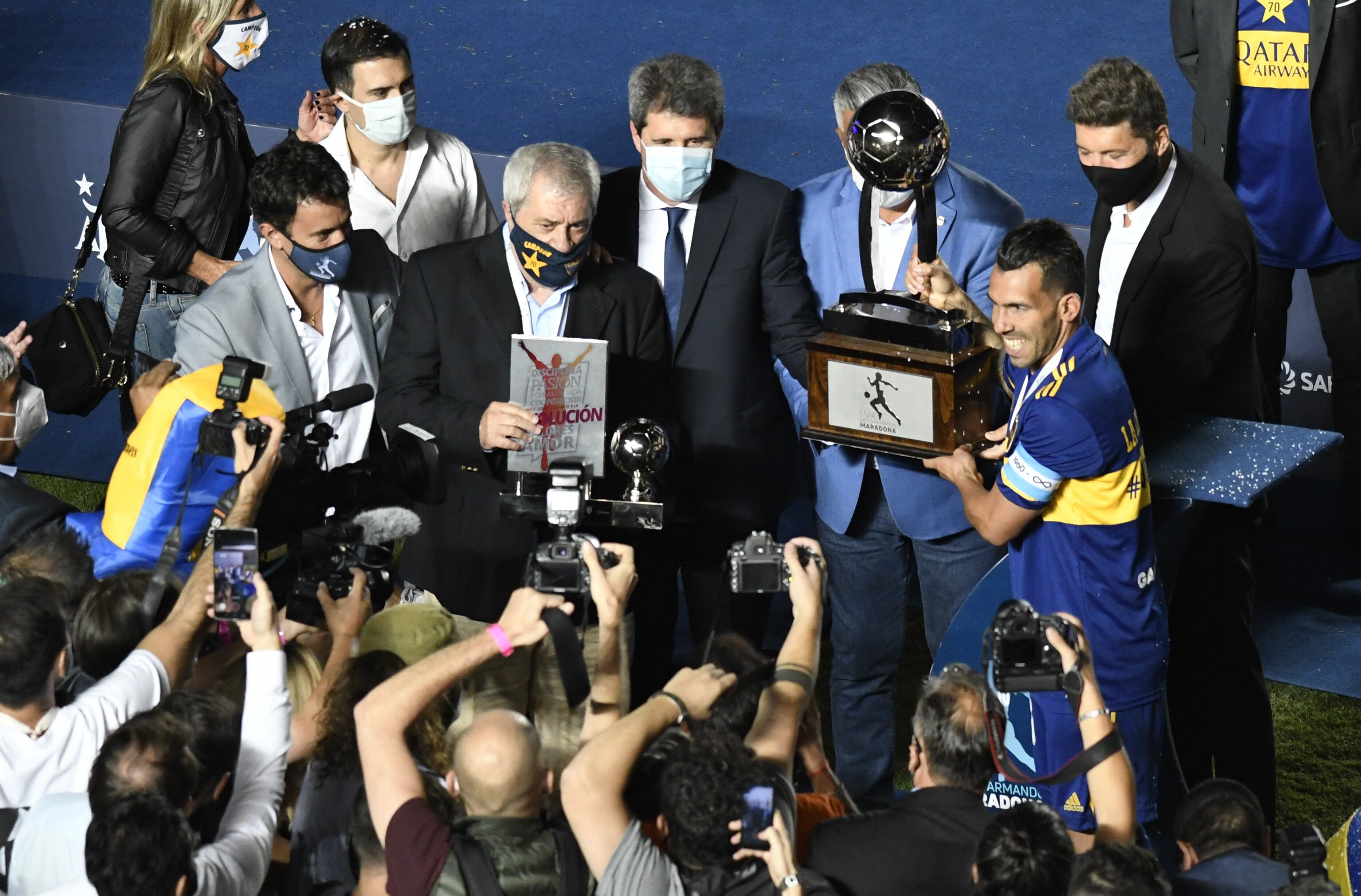 Festejo de Boca en San Juan.