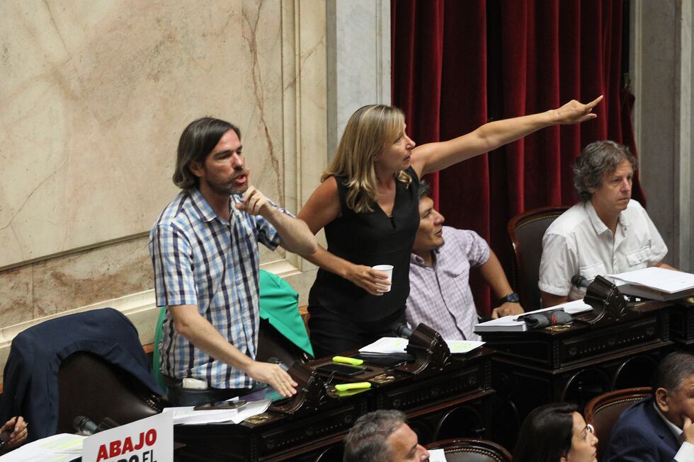 Así fue la agresión a Myriam Bregman en el inicio del debate por la Ley ...