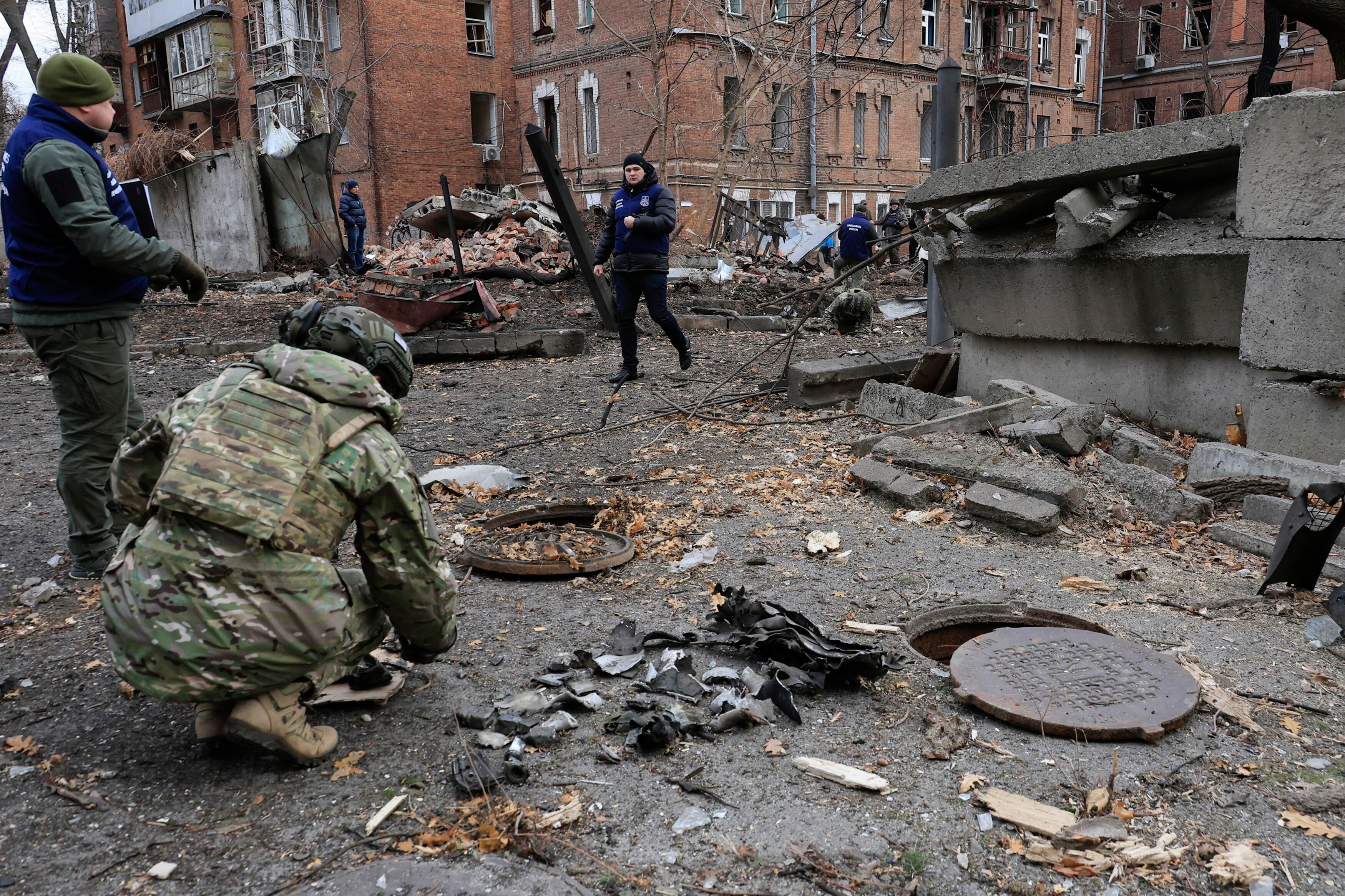 Las tropas rusas lanzaron cientos de drones de combate a ciudades como Járkov