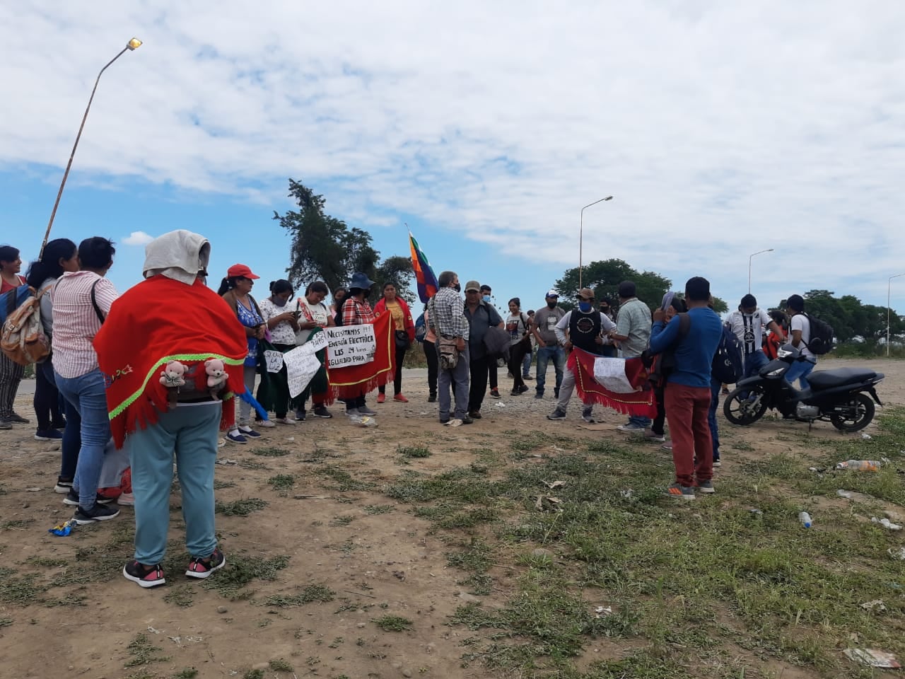 A la entrada del departamento de Orán