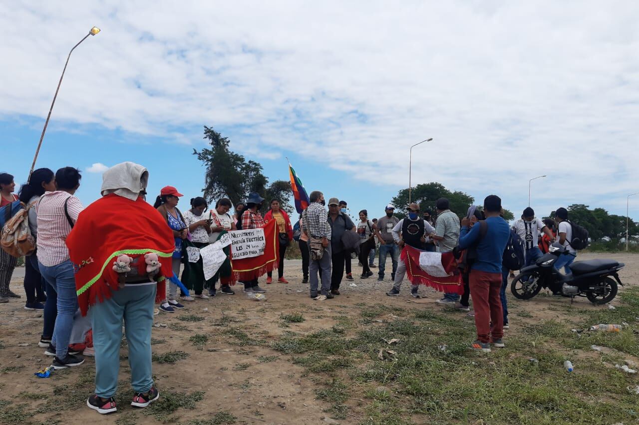 A la entrada del departamento de Orán