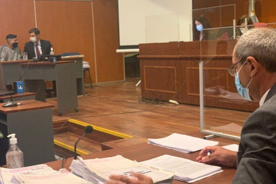 Teruel con su abogado en el juicio